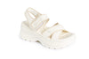 Crossover Platform Sandals