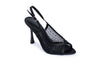 Embellished Mesh Heels