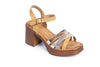 Metallic Platform Sandals