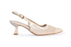 Mesh Slingback Heels