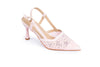 Lace Slingback Heels