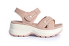 Crossover Platform Sandals