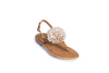 Pom Pom Thong Sandals
