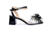 Pom Pom Block Heels