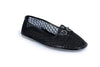 Woven Metallic Moccasins