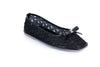 Lace Bow Ballerina Flats