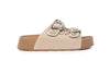 Suede Footbed Slides