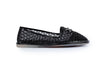 Woven Metallic Moccasins