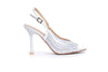 Embellished Mesh Heels