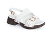 Buckle Low Heel Sandals