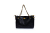Two-Tone Chain Shoulder Bag