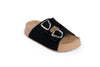 Suede Footbed Slides