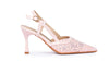 Lace Slingback Heels