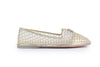 Woven Metallic Moccasins