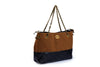 Two-Tone Chain Shoulder Bag