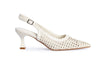 Mesh Slingback Heels