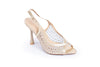 Embellished Mesh Heels