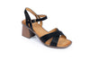 Woven Block Heel Sandals