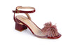 Pom Pom Block Heels