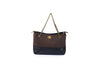 Two-Tone Chain Shoulder Bag