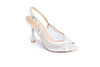 Embellished Mesh Heels