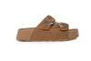 Suede Footbed Slides