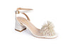 Pom Pom Block Heels