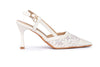 Lace Slingback Heels
