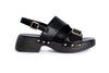 Buckle Low Heel Sandals