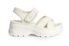 Crossover Platform Sandals