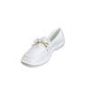 Bow Bar Loafers - White
