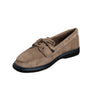 Suede Boat Shoes - Khaki