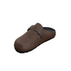 Buckle Strap Clogs - Coffee