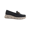 Horsebit Comfort Sole Loafers - Black