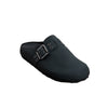 Buckle Strap Clogs - Black