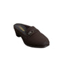 Strap Detail Wedge Mules - Coffee
