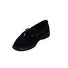 Suede Boat Shoes - Black