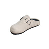 Buckle Strap Clogs - Beige