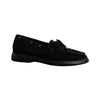 Suede Boat Shoes - Black