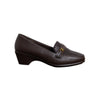 Woven Strap Wedge Loafers - Coffee