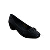 Buckle Low Heel Pumps - Black