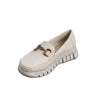 Horsebit Comfort Sole Loafers - Beige