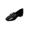 Patent Horsebit Loafers - Black