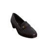 Woven Strap Wedge Loafers - Coffee