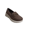 Horsebit Comfort Sole Loafers - Coffee