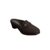 Strap Detail Wedge Mules - Coffee