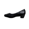 Buckle Low Heel Pumps - Black