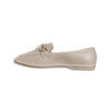 Bow Bar Loafers - Beige