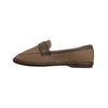 Perforated Buckle Loafers - Khaki