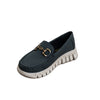 Horsebit Comfort Sole Loafers - Black